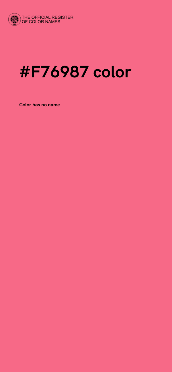 #F76987 color image
