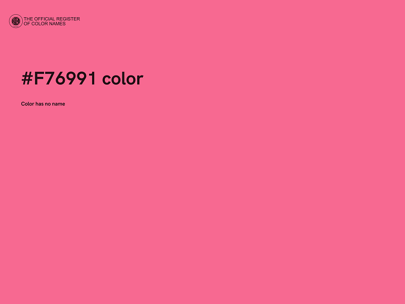 #F76991 color image
