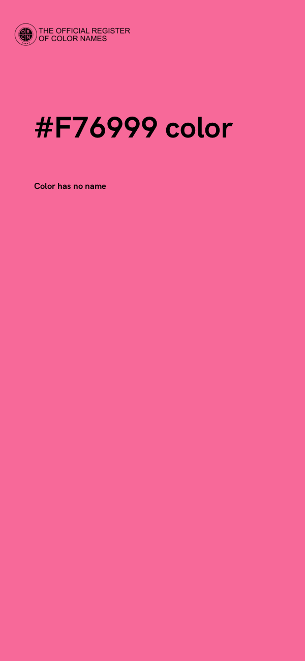 #F76999 color image