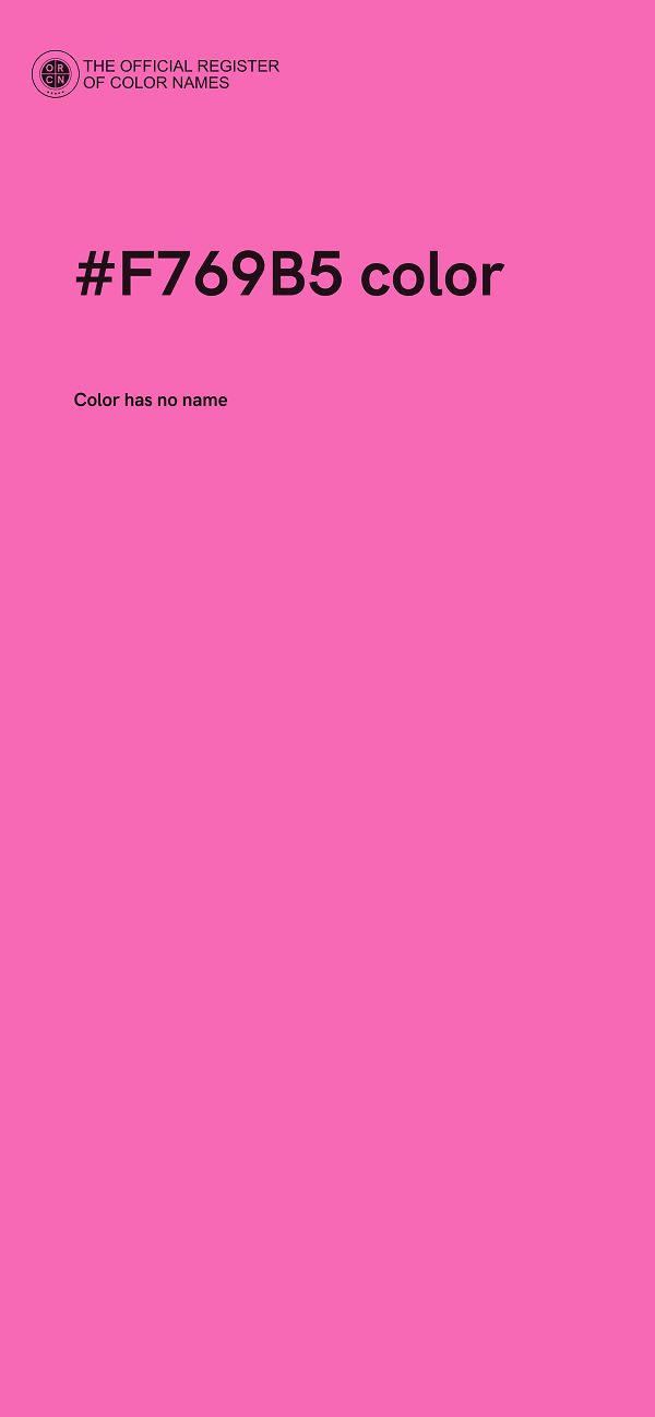 #F769B5 color image