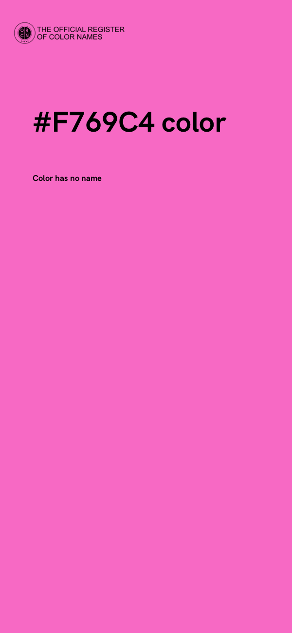 #F769C4 color image