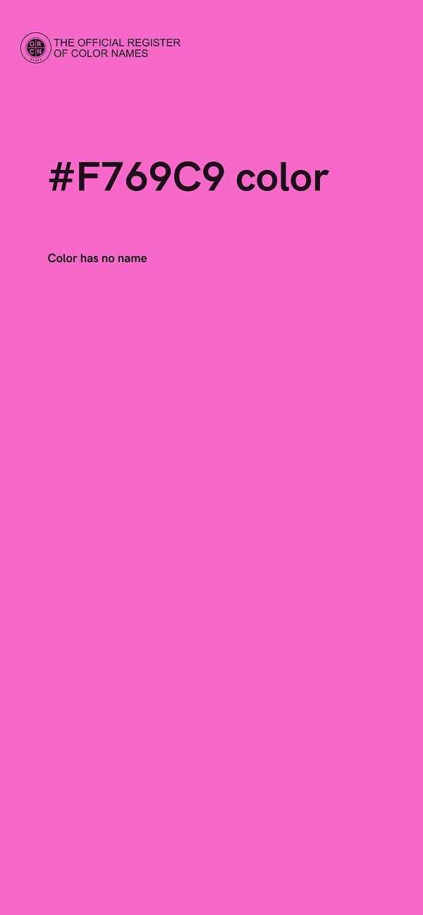 #F769C9 color image