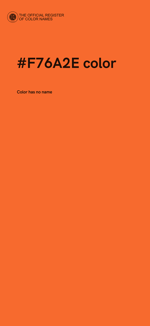 #F76A2E color image