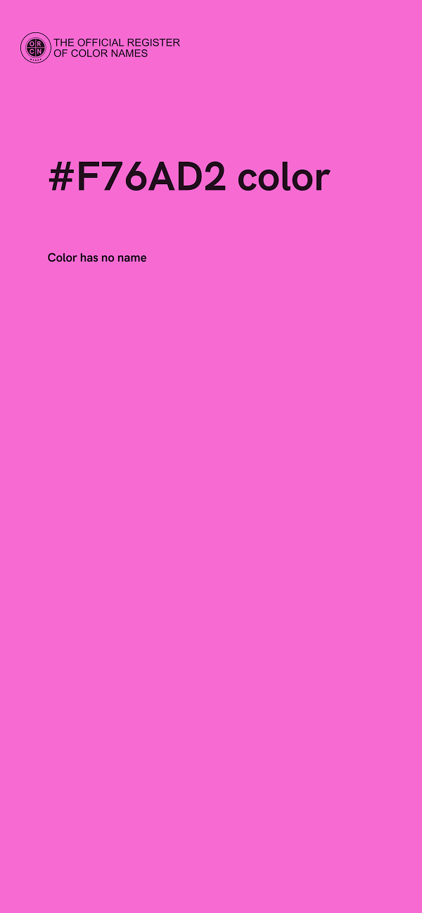 #F76AD2 color image