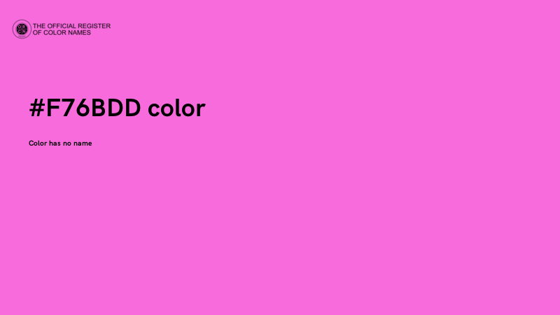 #F76BDD color image