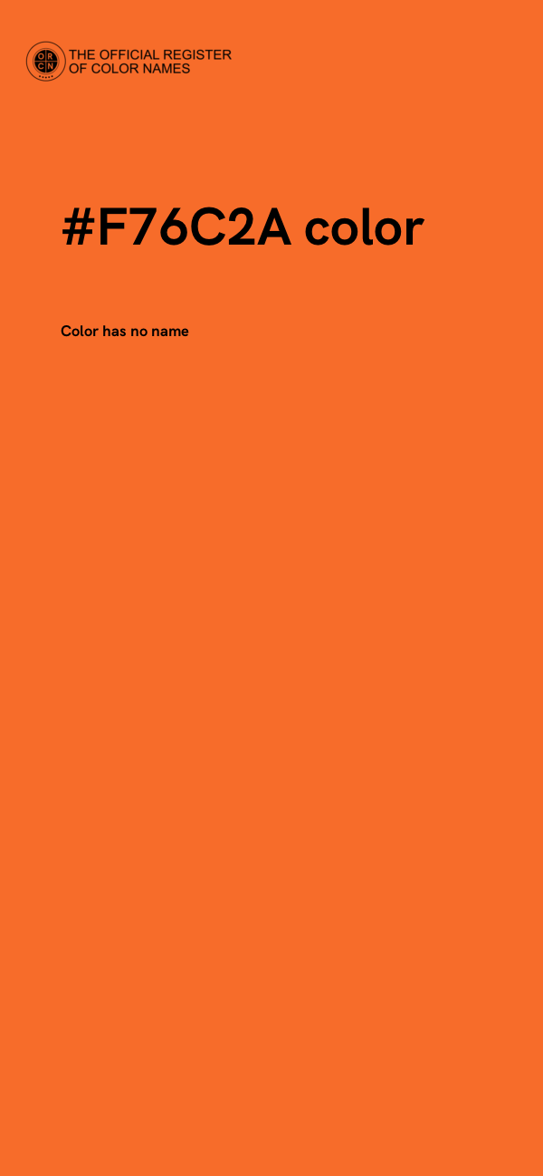 #F76C2A color image