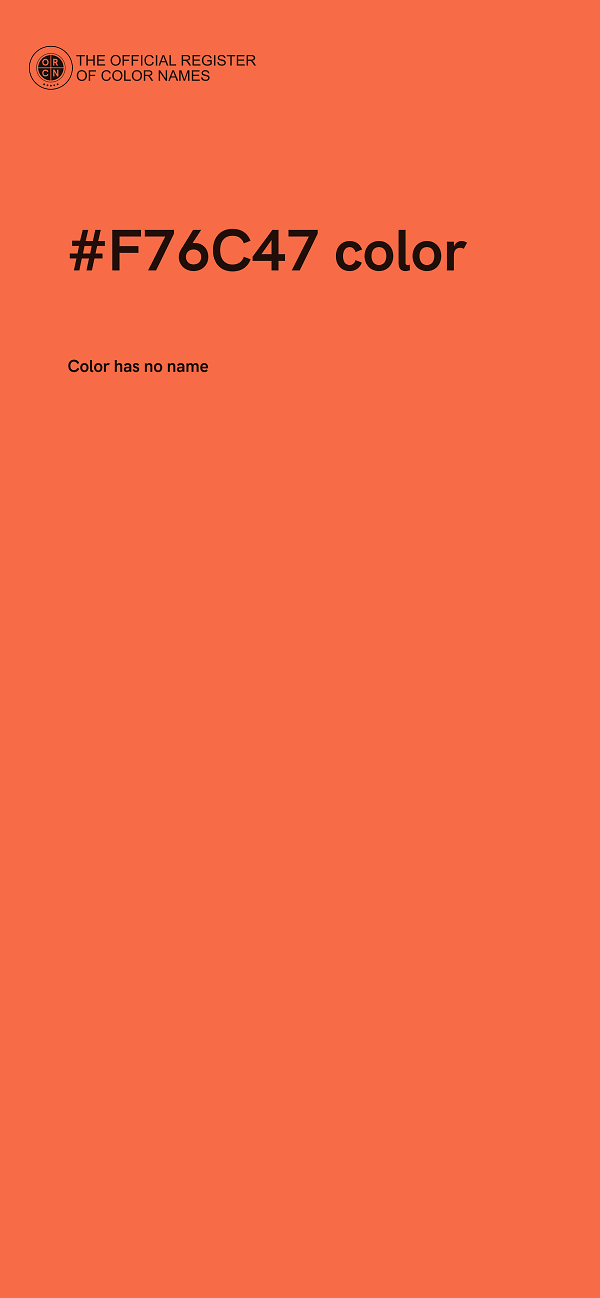 #F76C47 color image