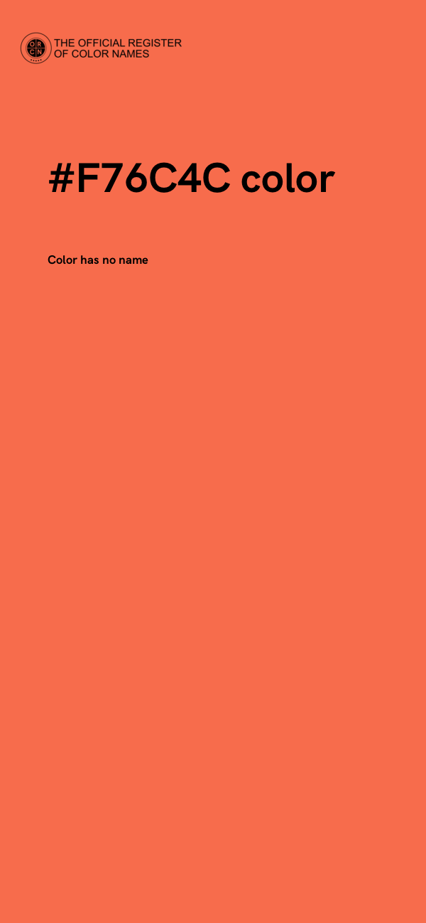 #F76C4C color image