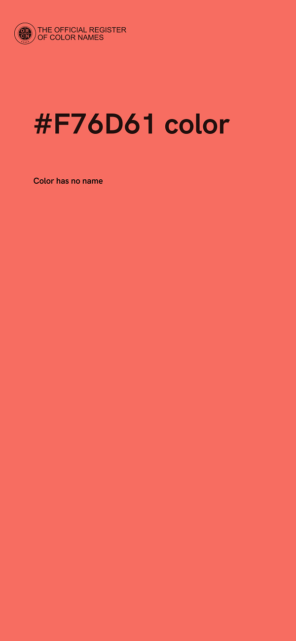 #F76D61 color image