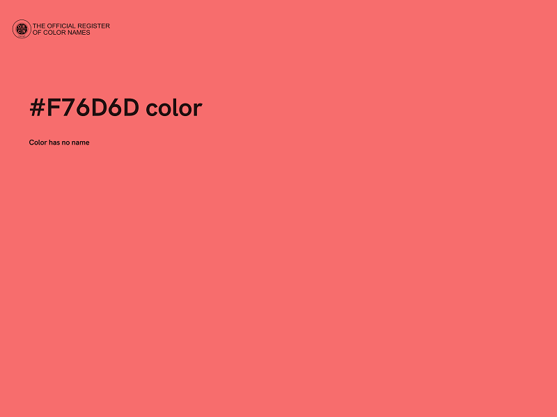 #F76D6D color image