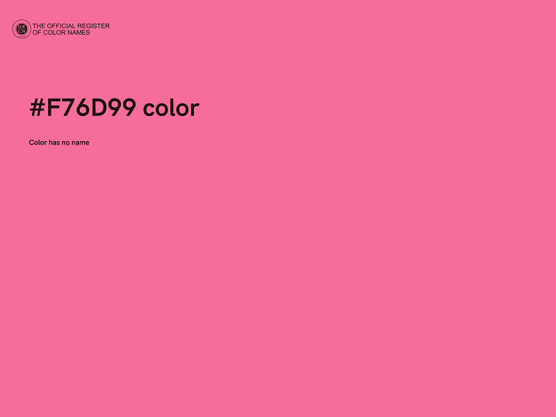 #F76D99 color image