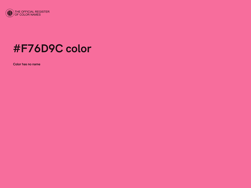 #F76D9C color image