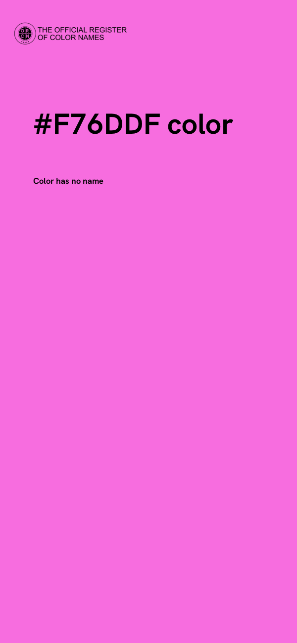 #F76DDF color image