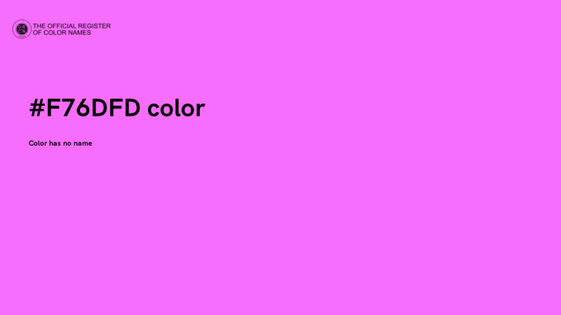 #F76DFD color image