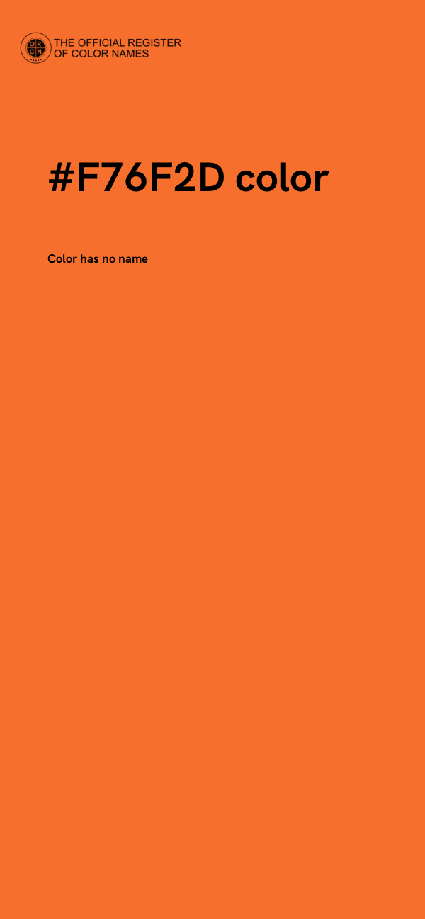 #F76F2D color image