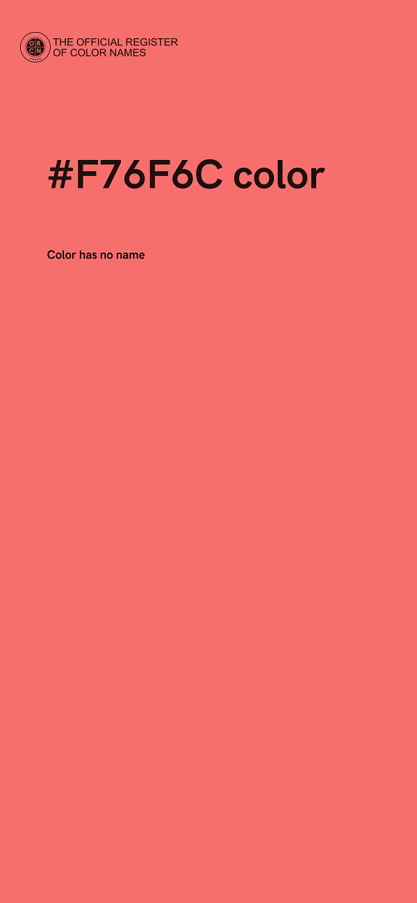 #F76F6C color image