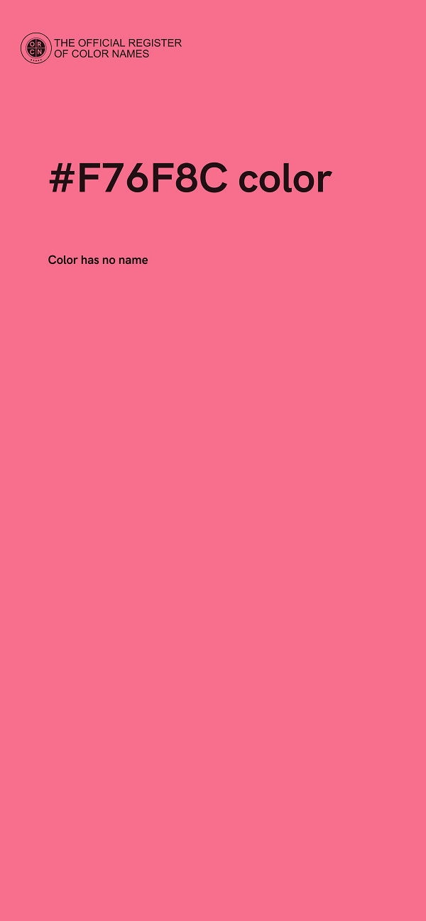 #F76F8C color image