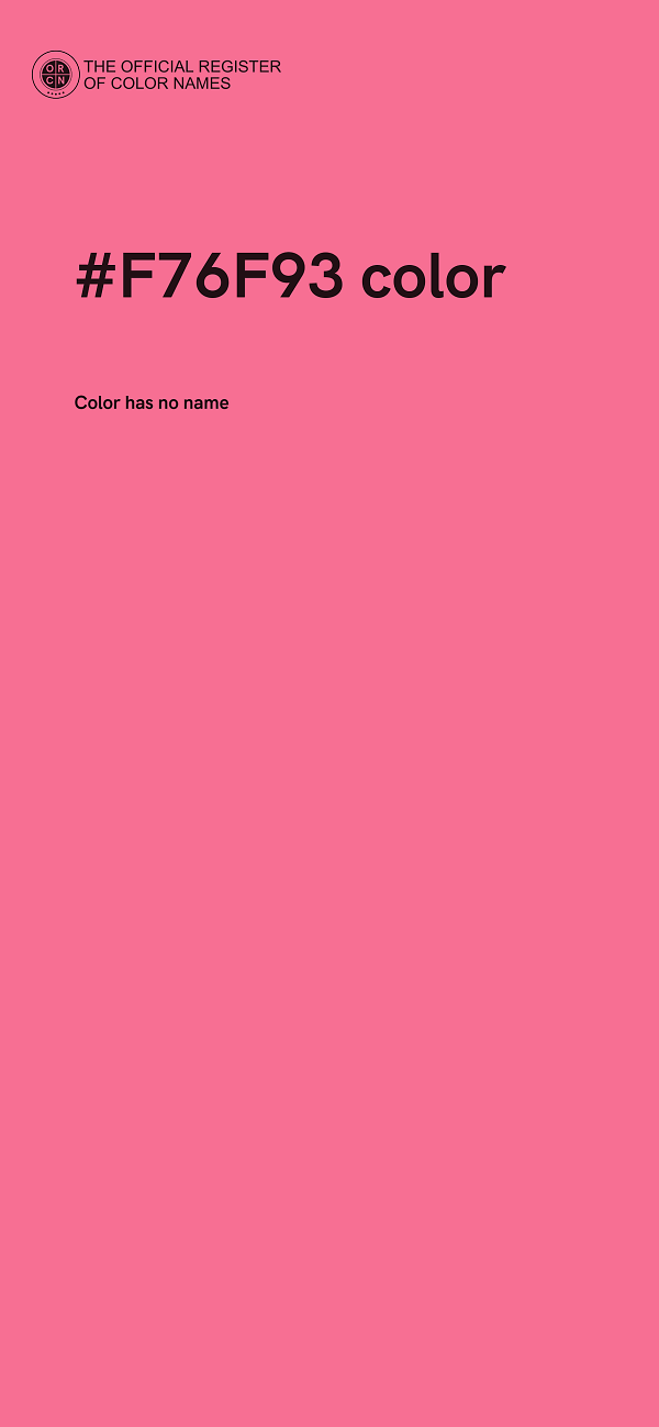 #F76F93 color image