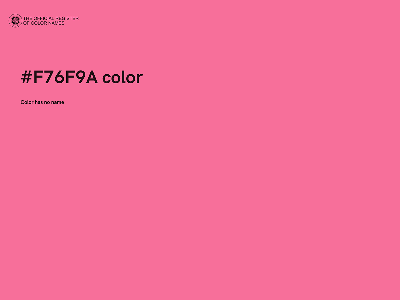 #F76F9A color image