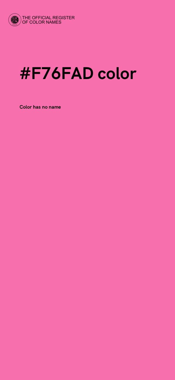 #F76FAD color image