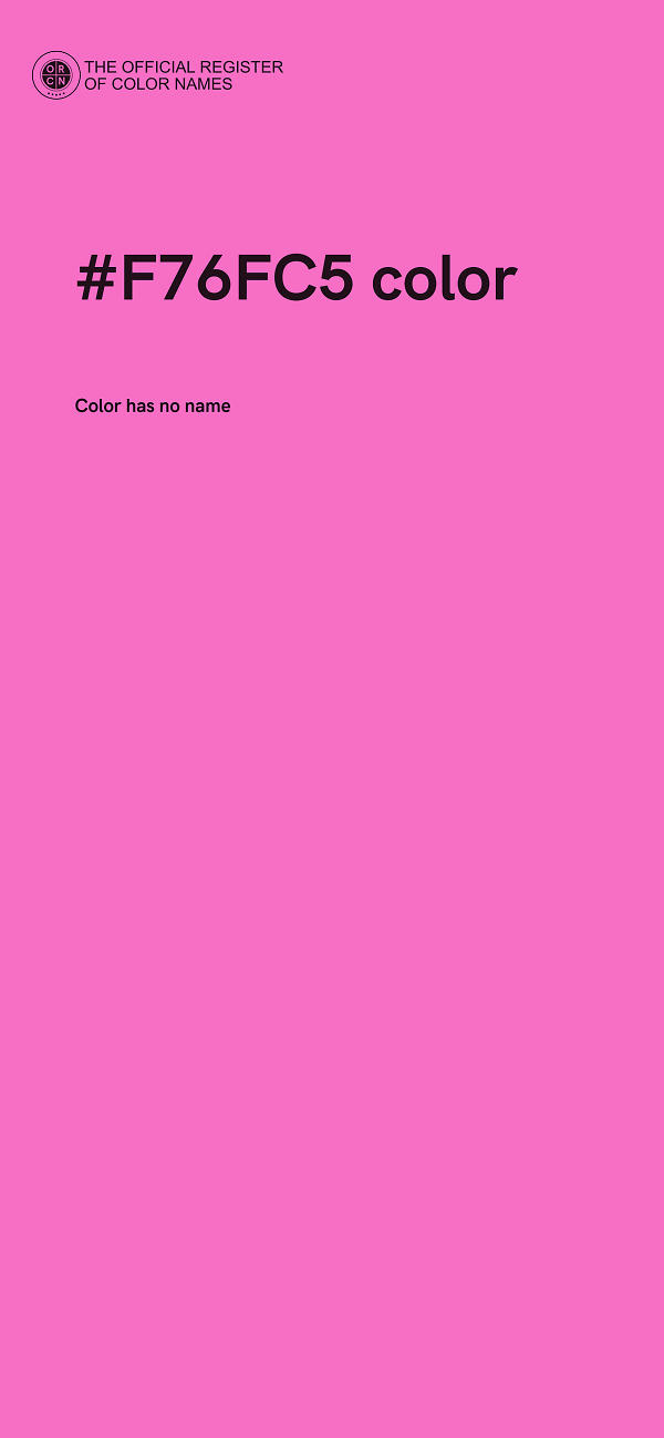 #F76FC5 color image
