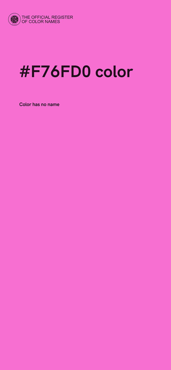 #F76FD0 color image