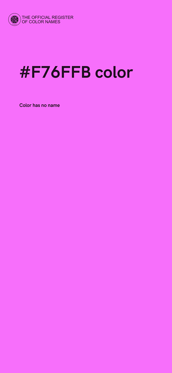 #F76FFB color image