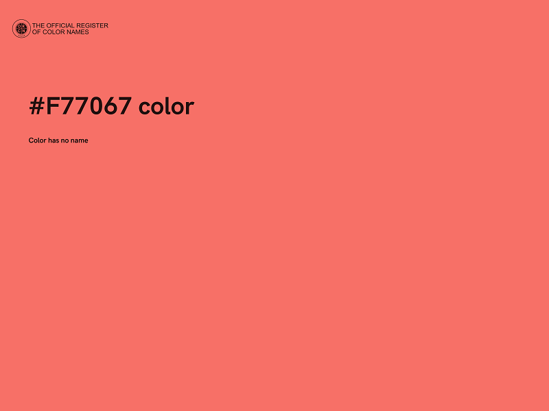 #F77067 color image