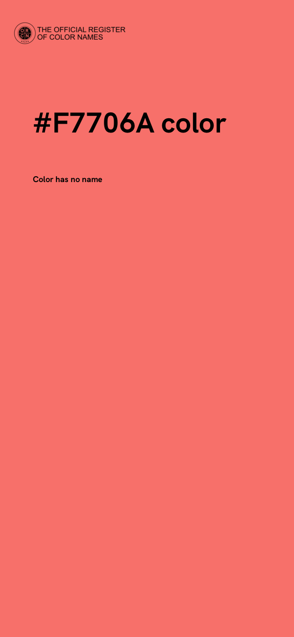 #F7706A color image