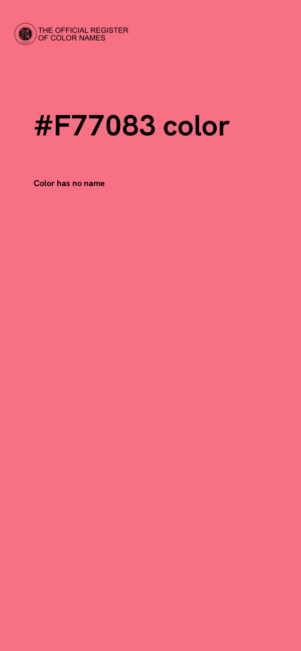 #F77083 color image