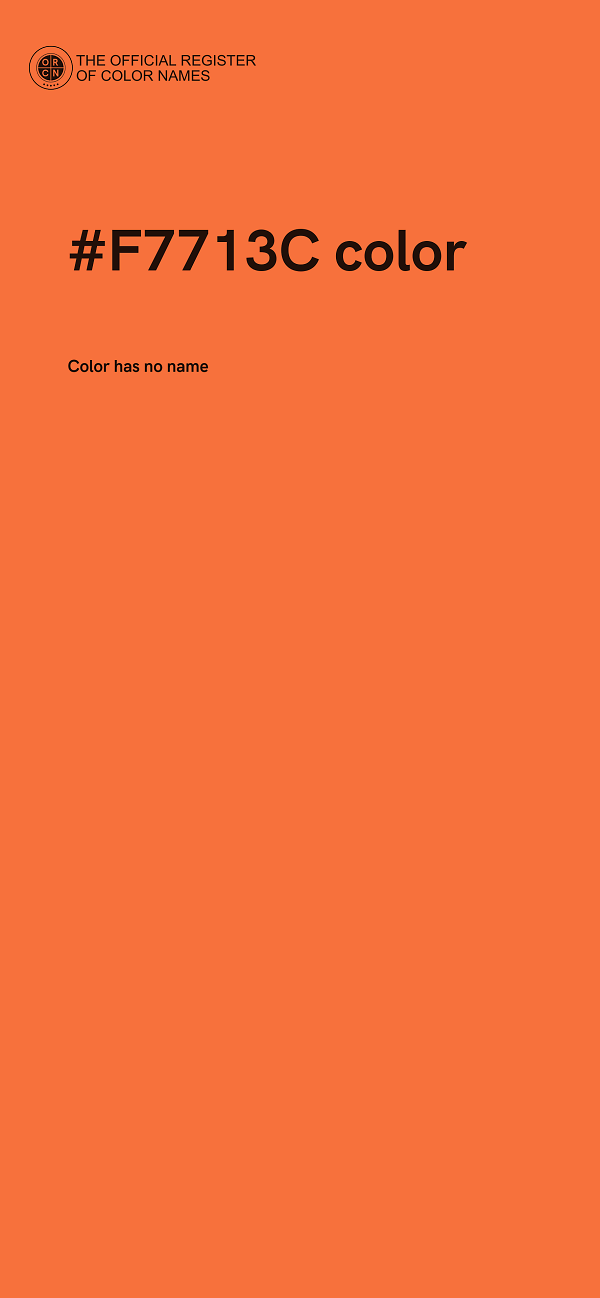 #F7713C color image