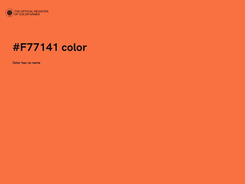 #F77141 color image