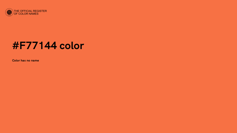 #F77144 color image