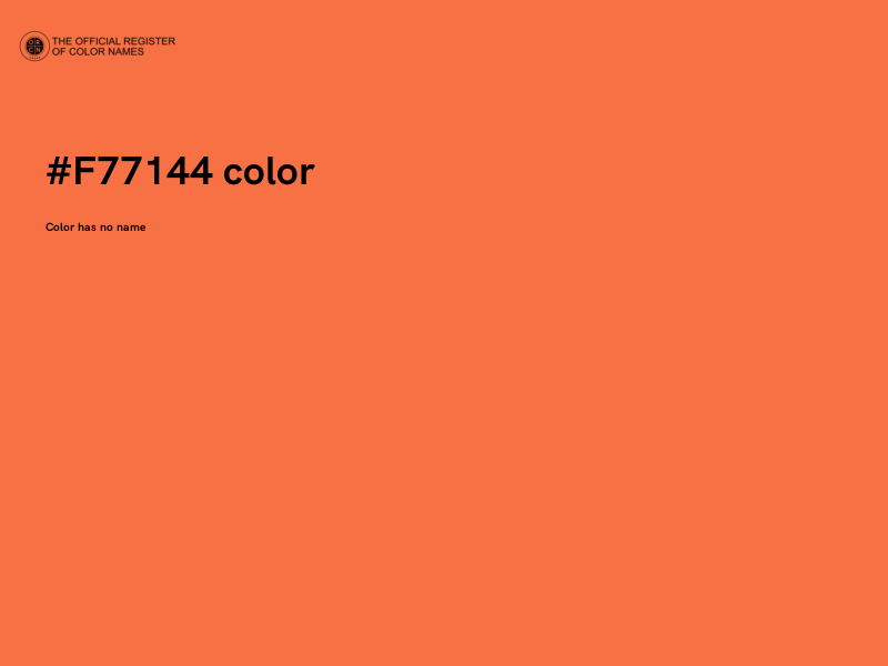 #F77144 color image