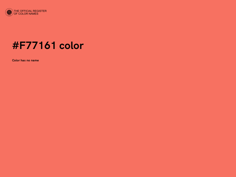 #F77161 color image