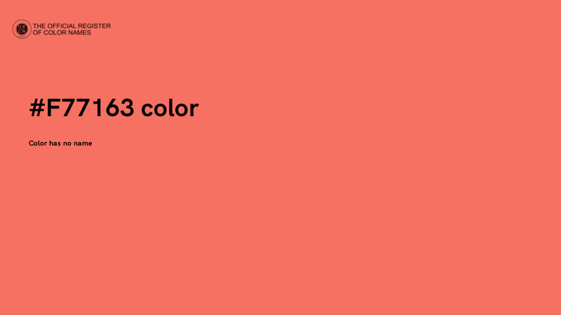#F77163 color image