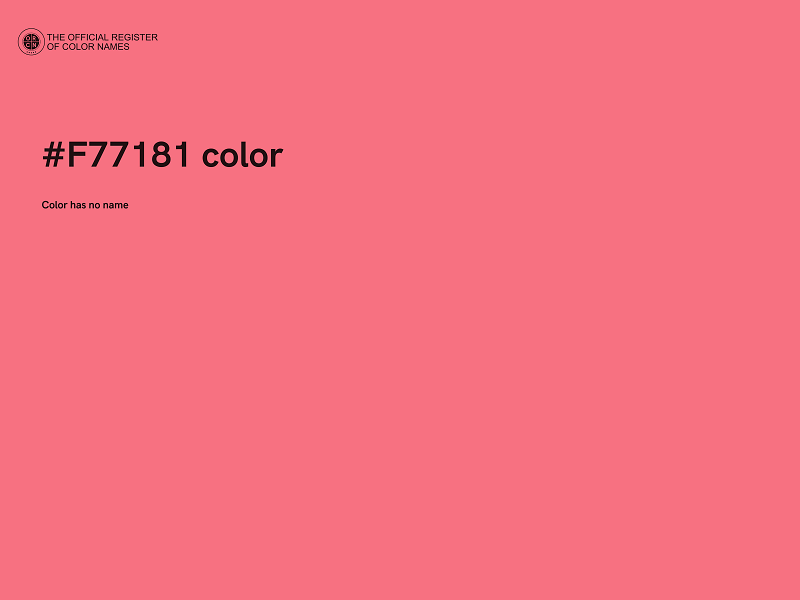 #F77181 color image