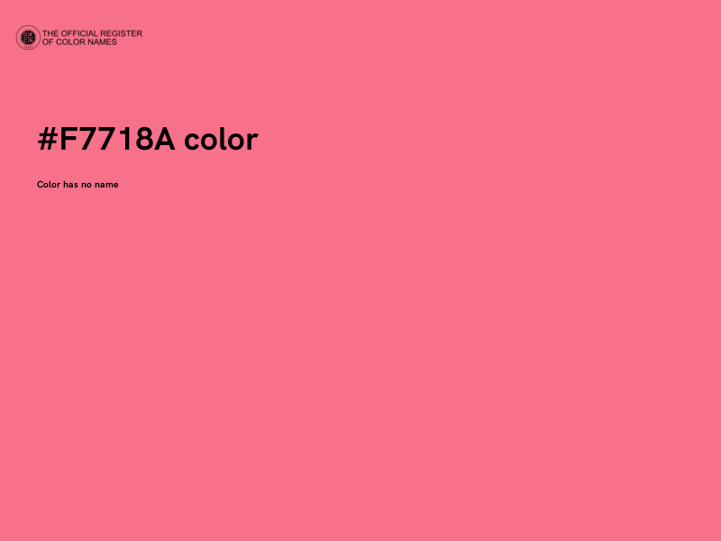 #F7718A color image