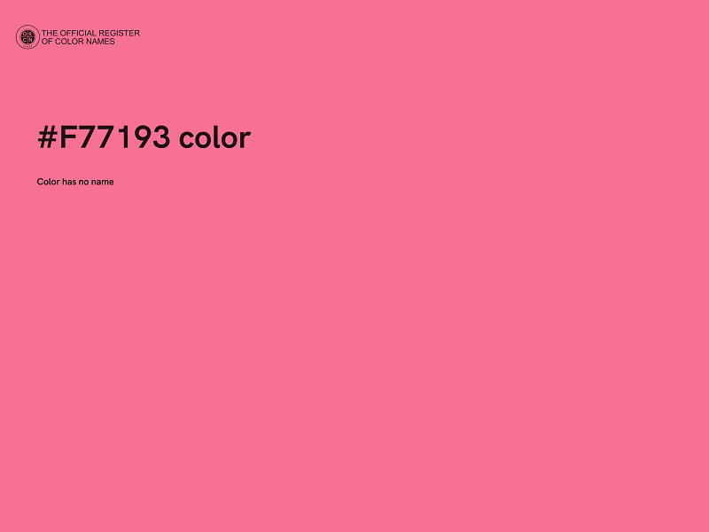 #F77193 color image