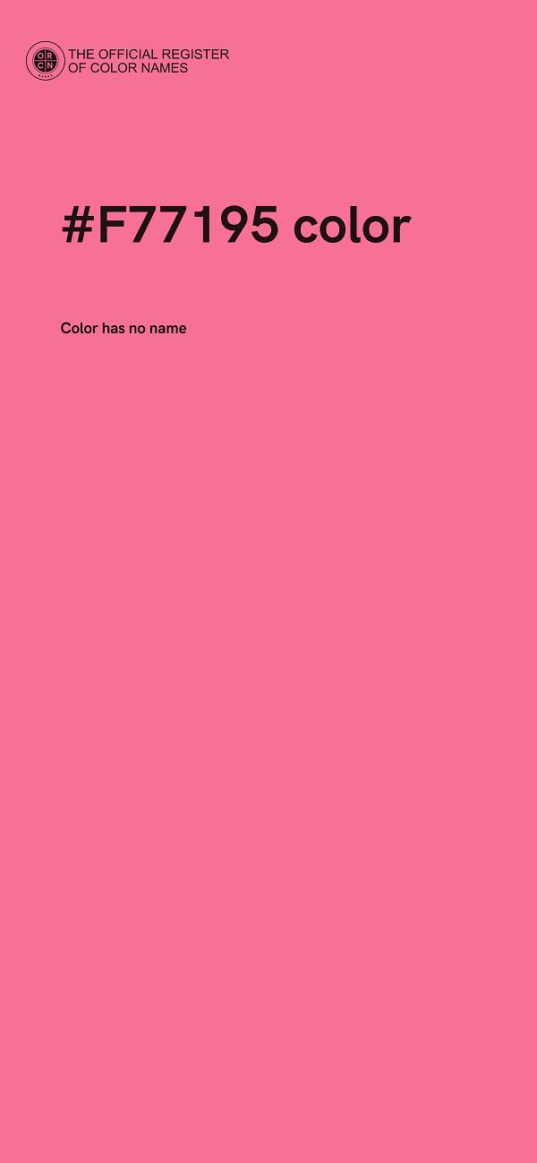#F77195 color image