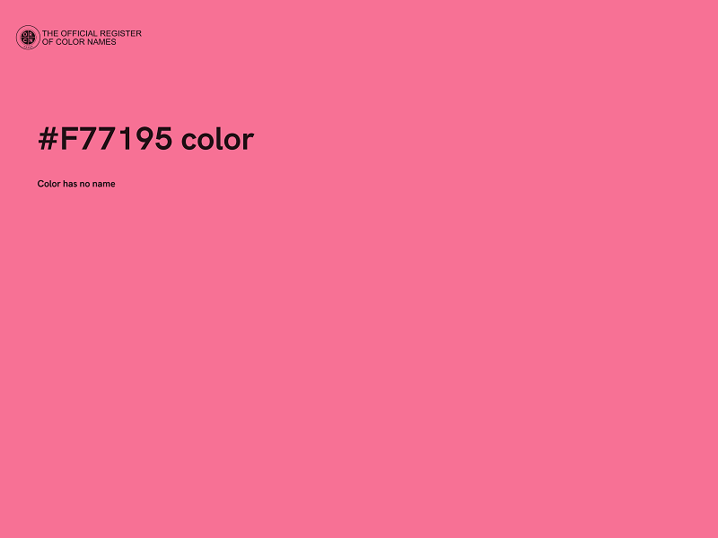 #F77195 color image