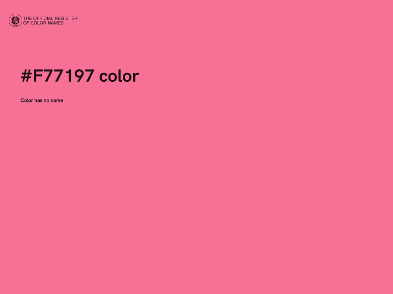 #F77197 color image