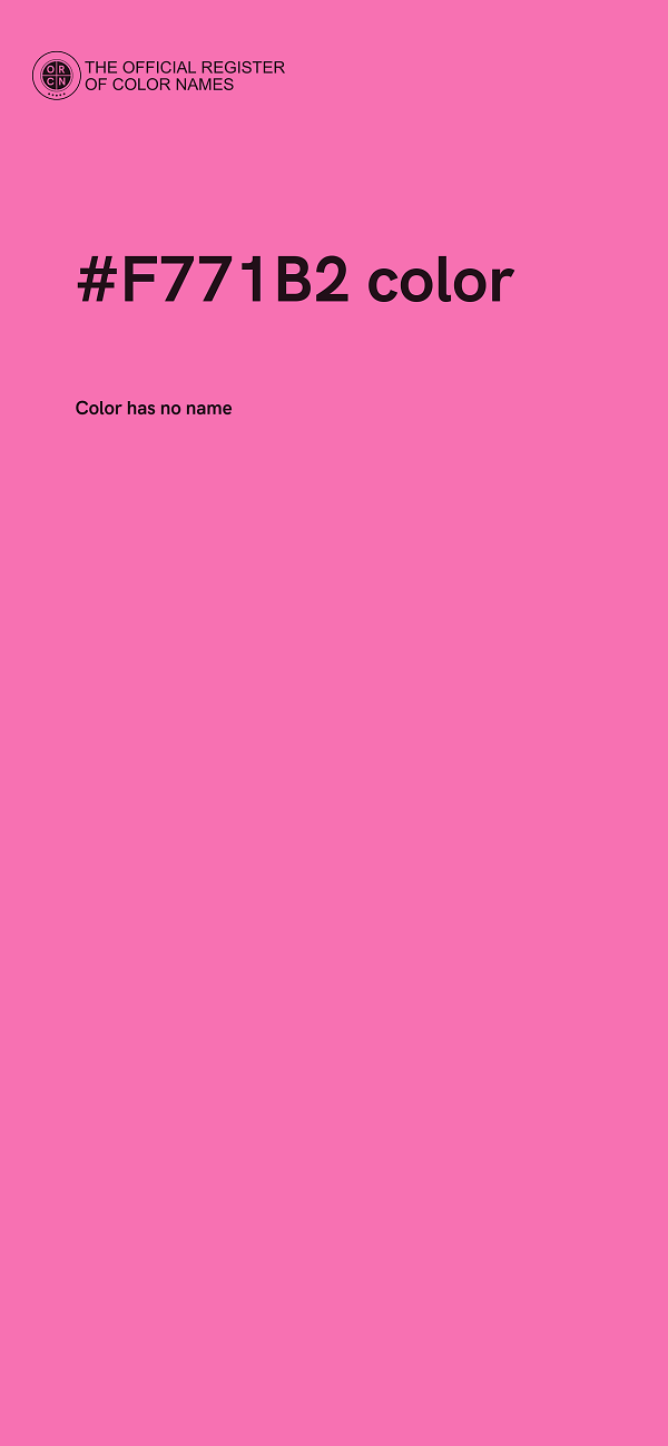 #F771B2 color image