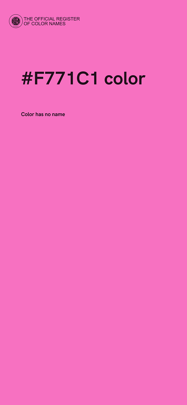 #F771C1 color image