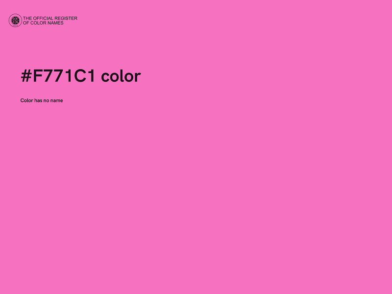 #F771C1 color image