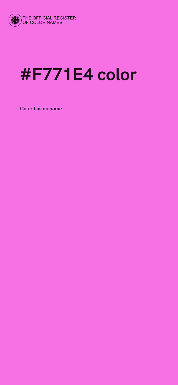 #F771E4 color image