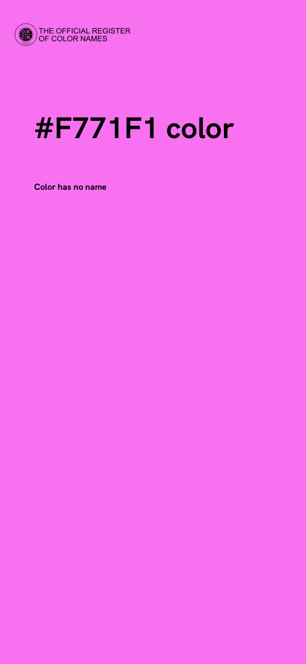 #F771F1 color image