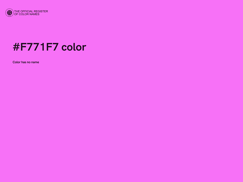 #F771F7 color image