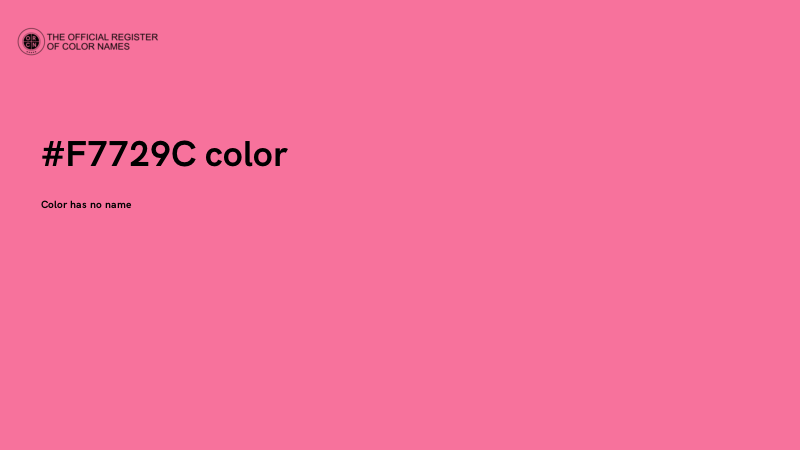 #F7729C color image