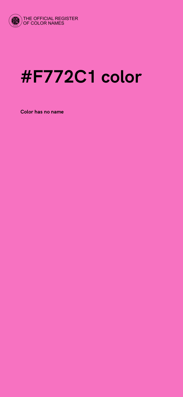 #F772C1 color image